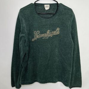 Vintage Leinenkugels Beer Crewneck Fleece Sweatshirt Womens Size XL Green USA